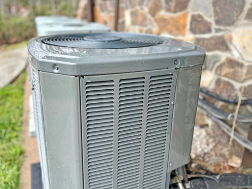 HVAC system outside a Gilbert, AZ home