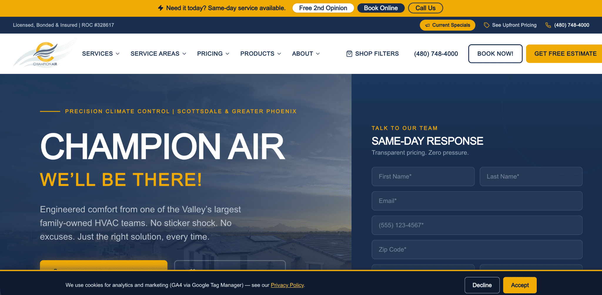 Champion Air in Scottsdale, AZ