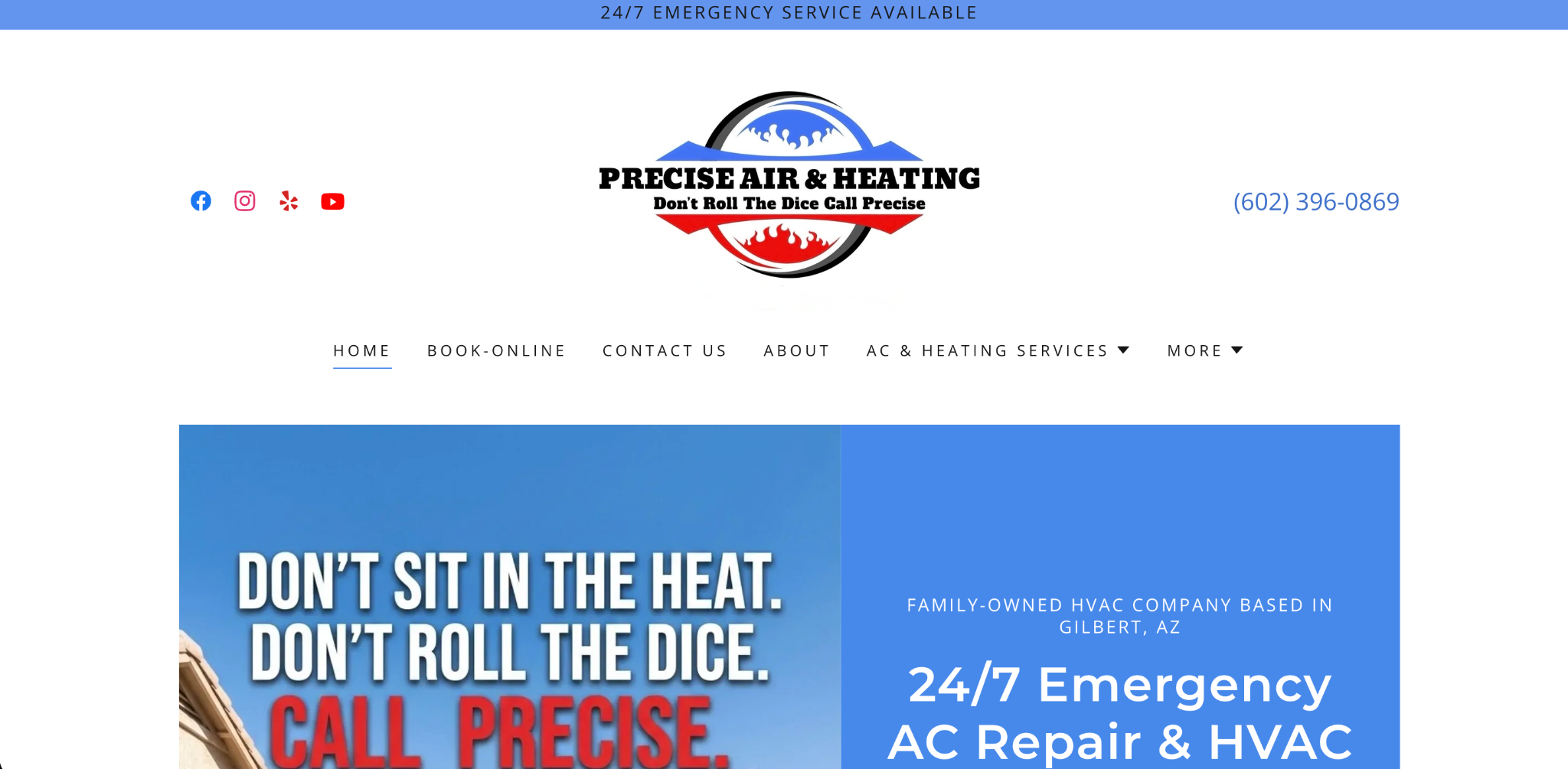 Precise Air & Heating AC repair company in Gilbert, AZ