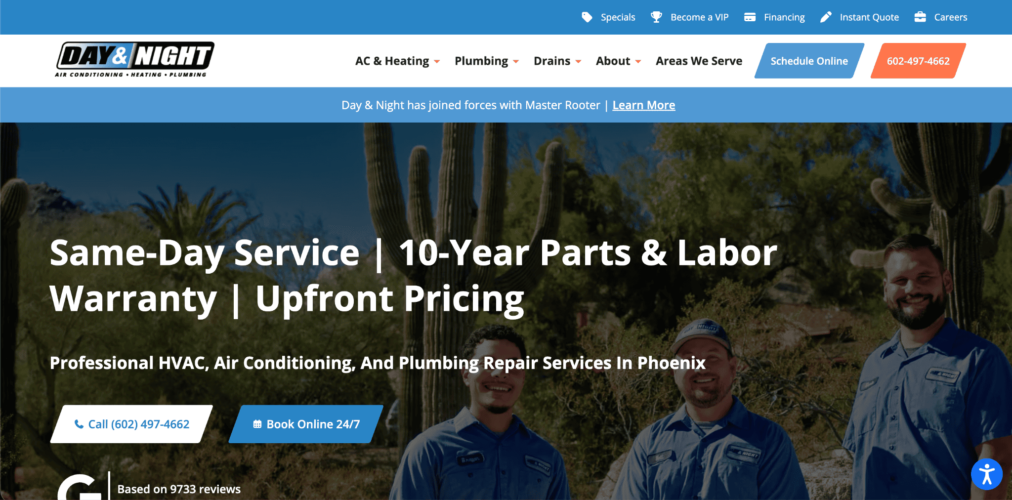 Day & Night Air Conditioning, Heating & Plumbing in Scottsdale, AZ