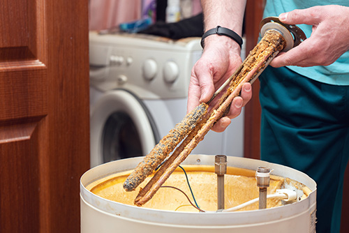 water heater-limescale